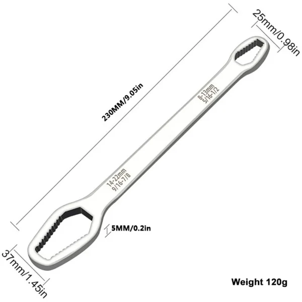 7c477808d610adf85f7f7592b599b8e1.webp Double Head Universal Torx Wrench L23cm W3.7cm H0.5cm