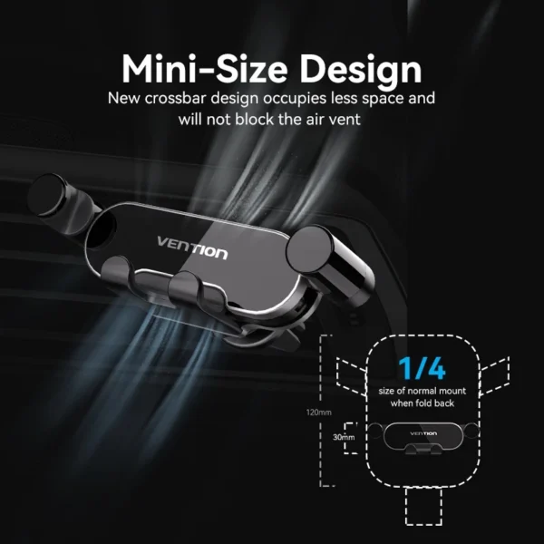 a331d2698c0821344a304290c2233098.webp Vention Gravity Car Vent Phone Holder