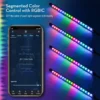 4pcs RGB Car Interior LED Lights