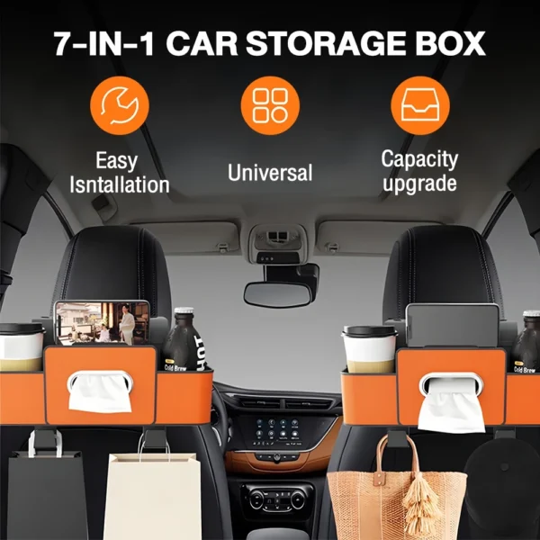 my-11134207-7rasg-md1lq97gzpqb1e.webp Car Seatback Storage Organizer L32.5cm W11.5cm H8.5cm