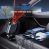 120W Retractable Car Charger Star Projection