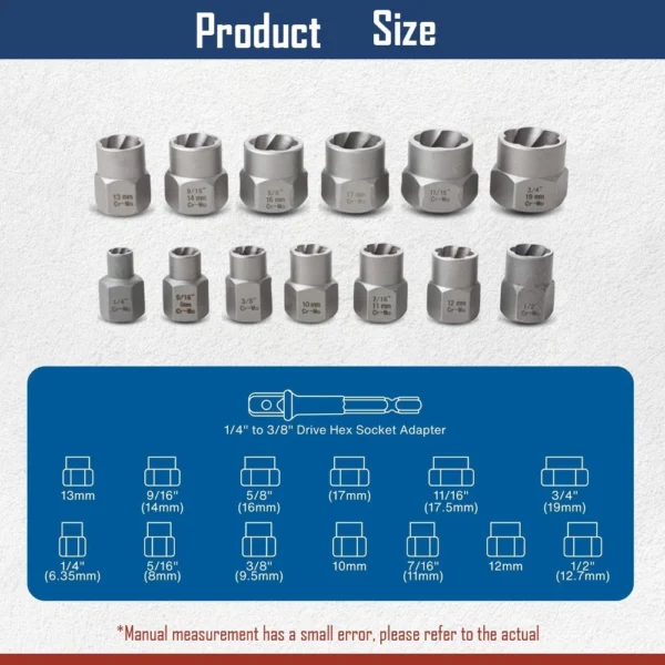 sg-11134201-82280-mhhn3l3yvu2p45.webp 14Pcs Nut Bolt Extractor Socket Set